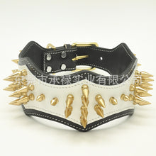 Load image into Gallery viewer, Large leather Dog Collar
