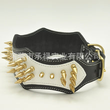 Load image into Gallery viewer, Large leather Dog Collar