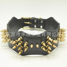 Load image into Gallery viewer, Large leather Dog Collar