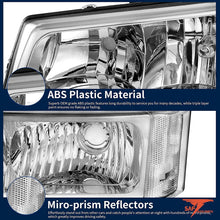 Load image into Gallery viewer, FOR 200 -2006 CHEVY SILVERADO 1500 2500 BLACK HOUSING AMBER SIDE HEADLIGHTS LAMP