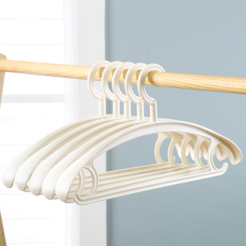 厂家宽肩加厚衣架成人挂衣架无痕多功能魔术衣架晾衣架 塑料衣架