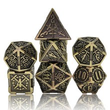 Load image into Gallery viewer, Sword Design DND Metal Dice
