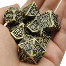 Load image into Gallery viewer, Sword Design DND Metal Dice
