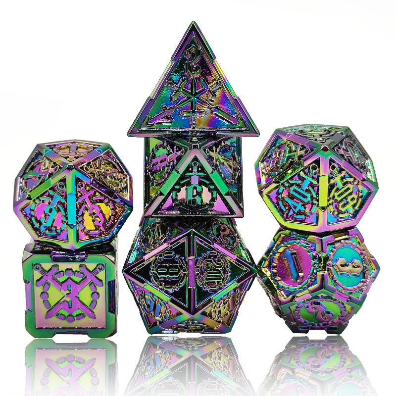 Sword Design DND Metal Dice