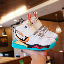 Load image into Gallery viewer, 儿童球鞋2021春季新款学生韩版休闲跑步鞋中大童潮男童时尚篮球鞋
