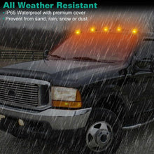 Load image into Gallery viewer, 5pcs Roof Top Cab Ligth Marker Running LED Lights Smoked Lens Amber Fog Lights
