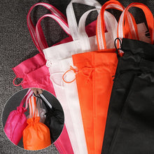 Load image into Gallery viewer, 无纺布束口袋手提袋子空白防尘袋小号热压双抽玩具袋鞋袋定制logo
